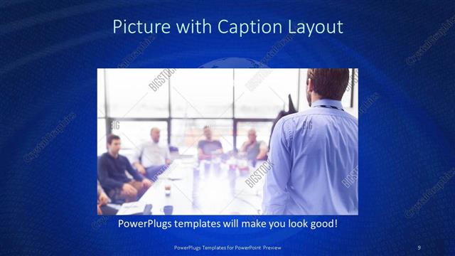 Picture with Caption presentation slide layout