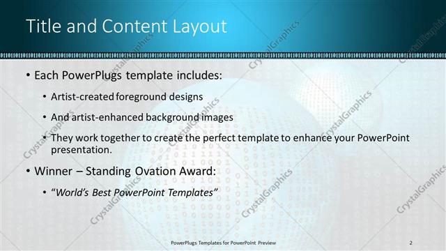 Title and Content presentation slide layout
