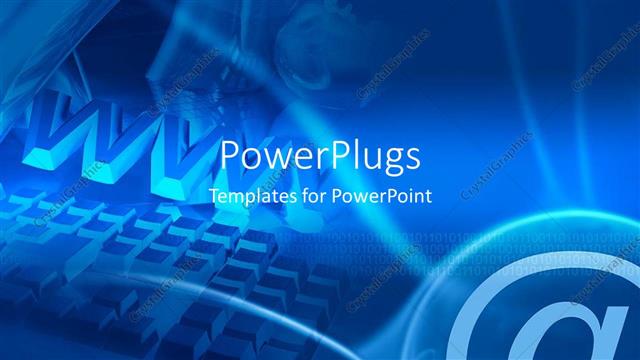  Presentation with related - Binary codes with internet related icons and globe