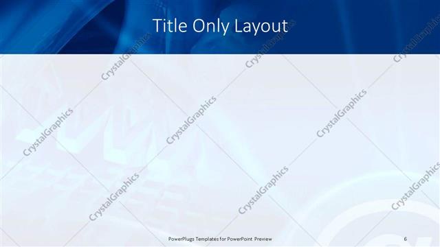 Title Only presentation slide layout