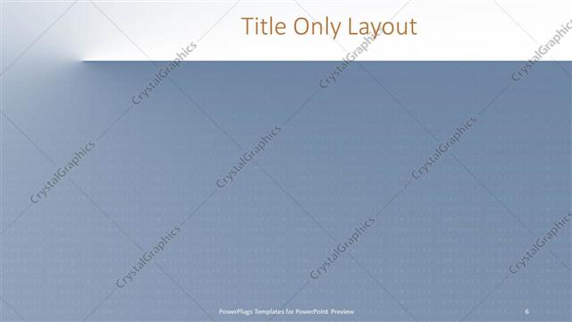 Title Only presentation slide layout