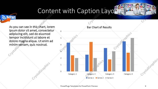 Content with Caption presentation slide layout