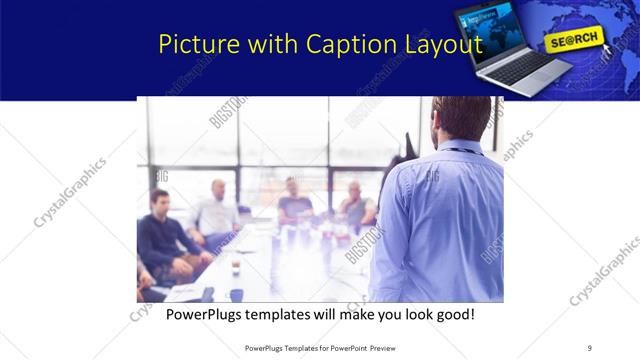 Picture with Caption presentation slide layout