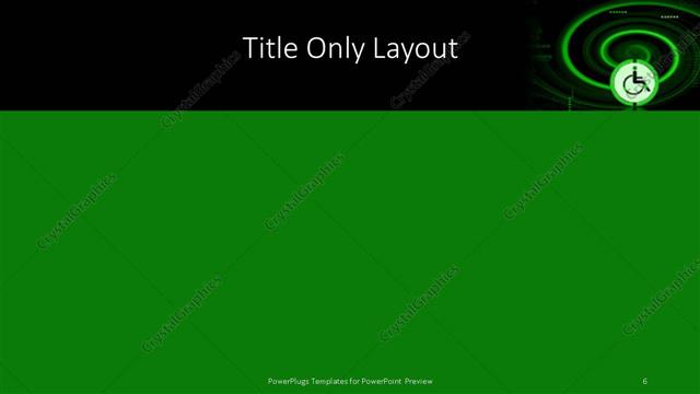 Title Only presentation slide layout