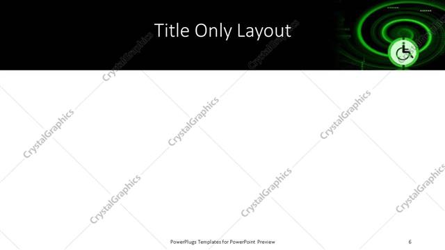 Title Only presentation slide layout