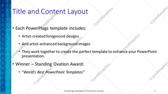 Title and Content presentation slide layout