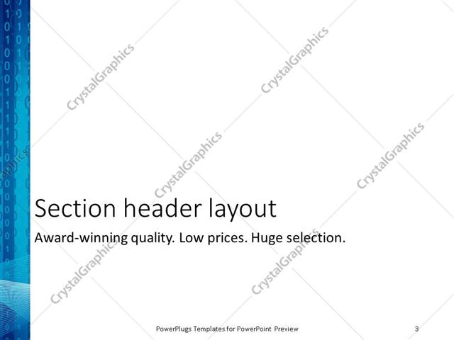 PowerPoint Template - Print Slide