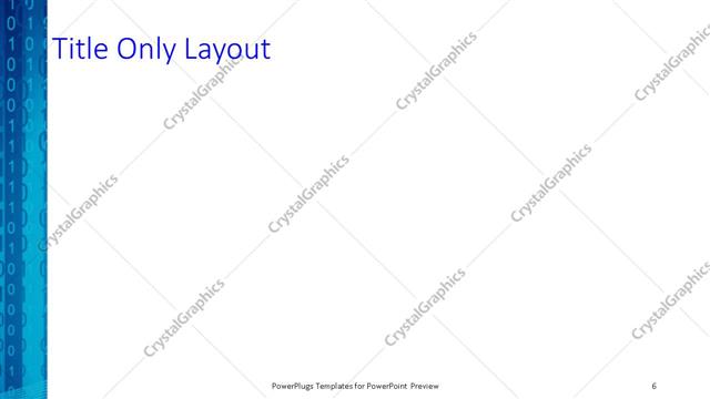 Title Only presentation slide layout