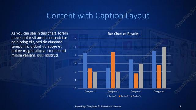 Content with Caption presentation slide layout