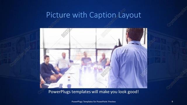 Picture with Caption presentation slide layout