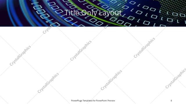 Title Only presentation slide layout