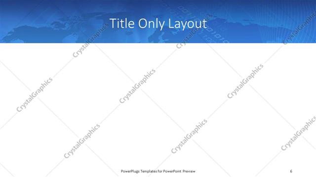 Title Only presentation slide layout