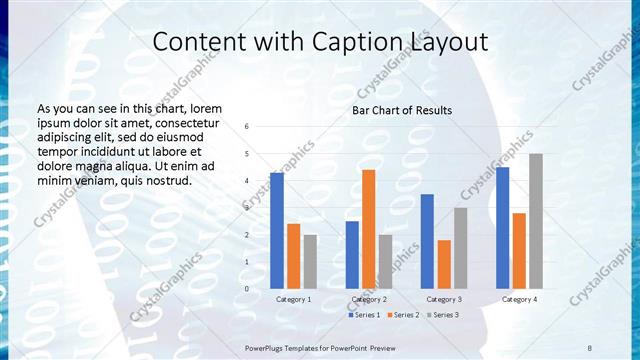 Content with Caption presentation slide layout