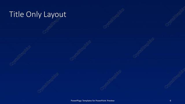 Title Only presentation slide layout