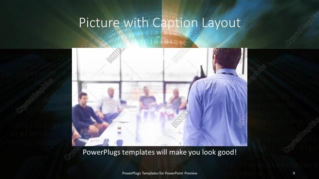 Picture with Caption presentation slide layout
