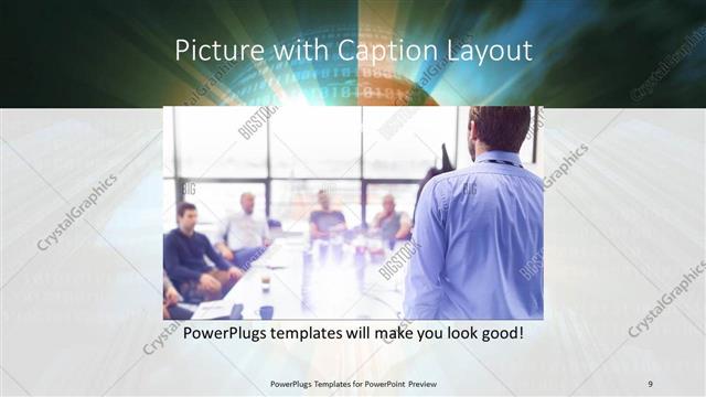 Picture with Caption presentation slide layout