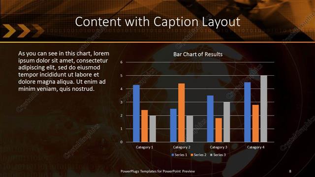Content with Caption presentation slide layout