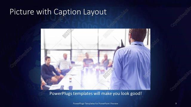 Picture with Caption presentation slide layout