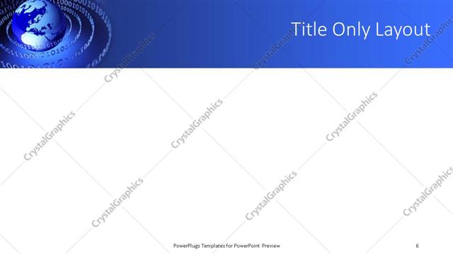 Title Only presentation slide layout