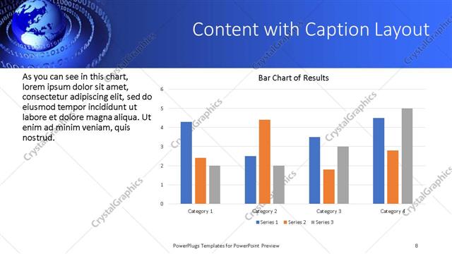 Content with Caption presentation slide layout
