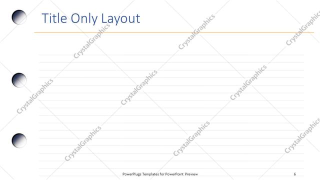 Title Only presentation slide layout