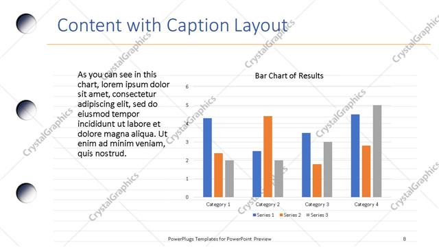 Content with Caption presentation slide layout