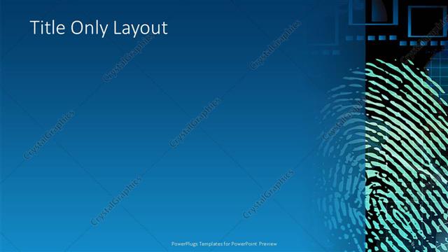 Title Only presentation slide layout