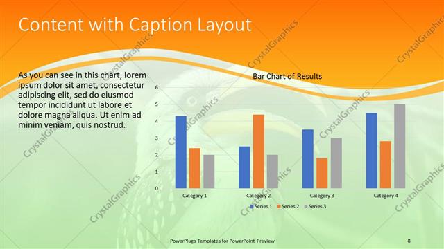 Content with Caption presentation slide layout