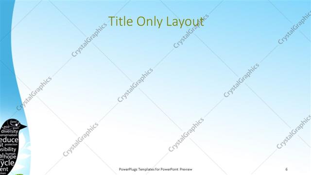 Title Only presentation slide layout