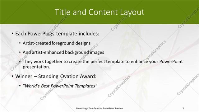 Title and Content presentation slide layout
