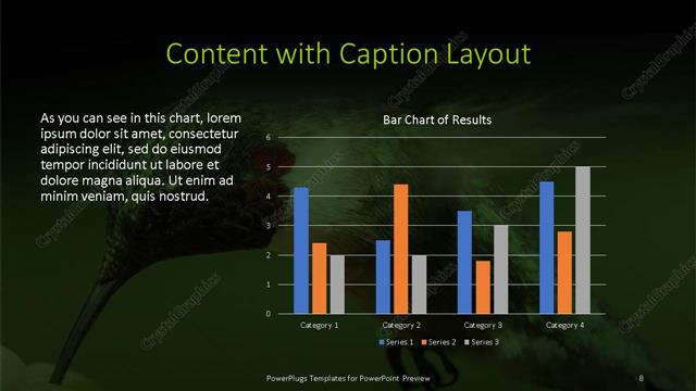 Content with Caption presentation slide layout