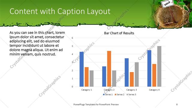 Content with Caption presentation slide layout