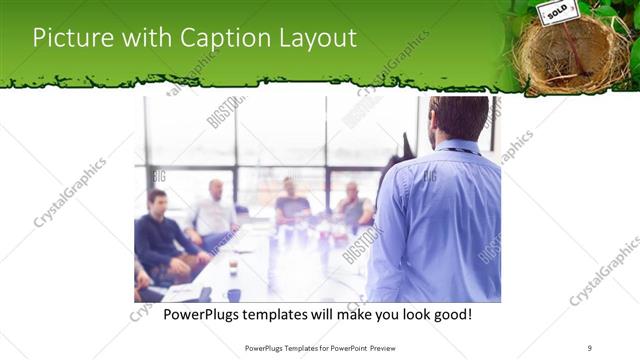 Picture with Caption presentation slide layout