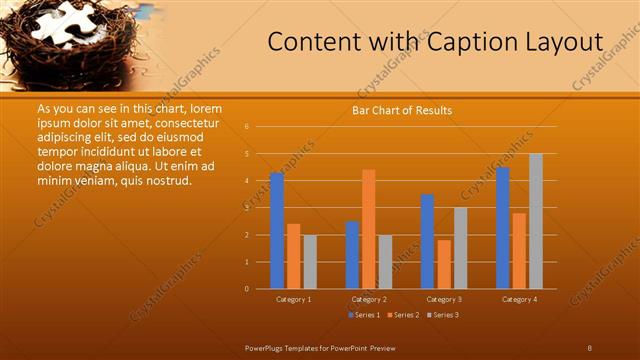 Content with Caption presentation slide layout