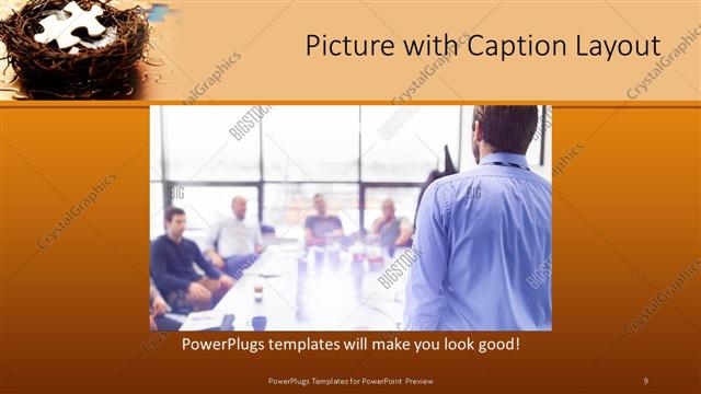 Picture with Caption presentation slide layout