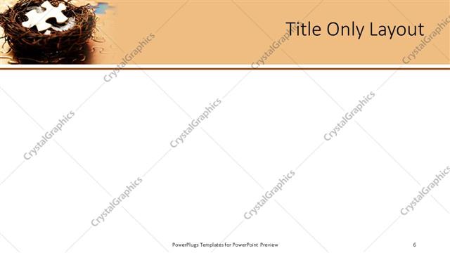 Title Only presentation slide layout