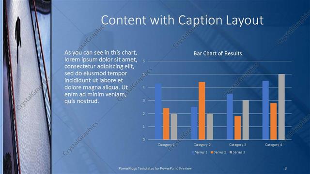 Content with Caption presentation slide layout