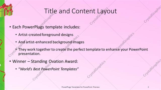 Title and Content presentation slide layout