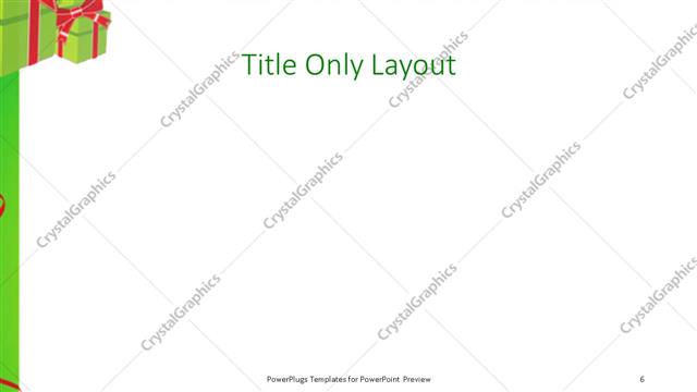 Title Only presentation slide layout