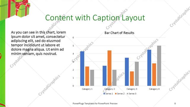 Content with Caption presentation slide layout