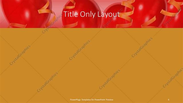 Title Only presentation slide layout