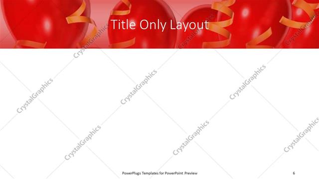 Title Only presentation slide layout