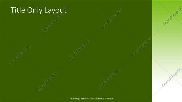 Title Only presentation slide layout