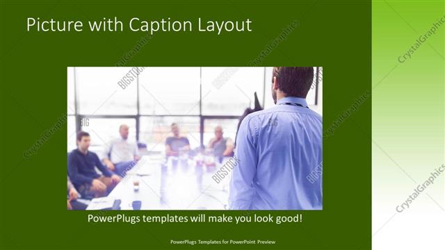 Picture with Caption presentation slide layout