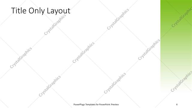 Title Only presentation slide layout