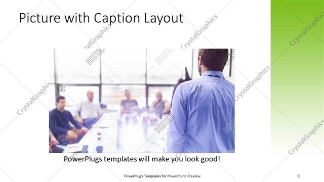 Picture with Caption presentation slide layout