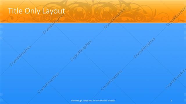 Title Only presentation slide layout