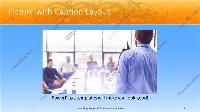 Picture with Caption presentation slide layout