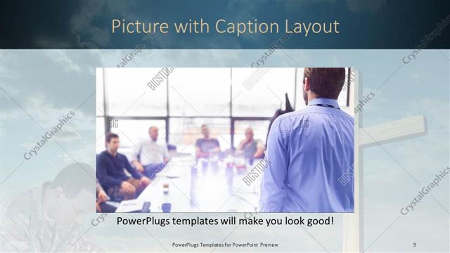 Picture with Caption presentation slide layout