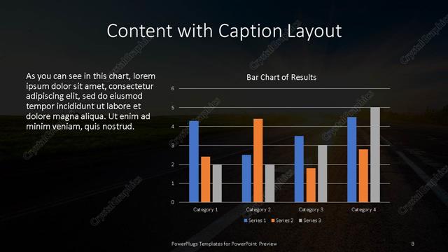 Content with Caption presentation slide layout